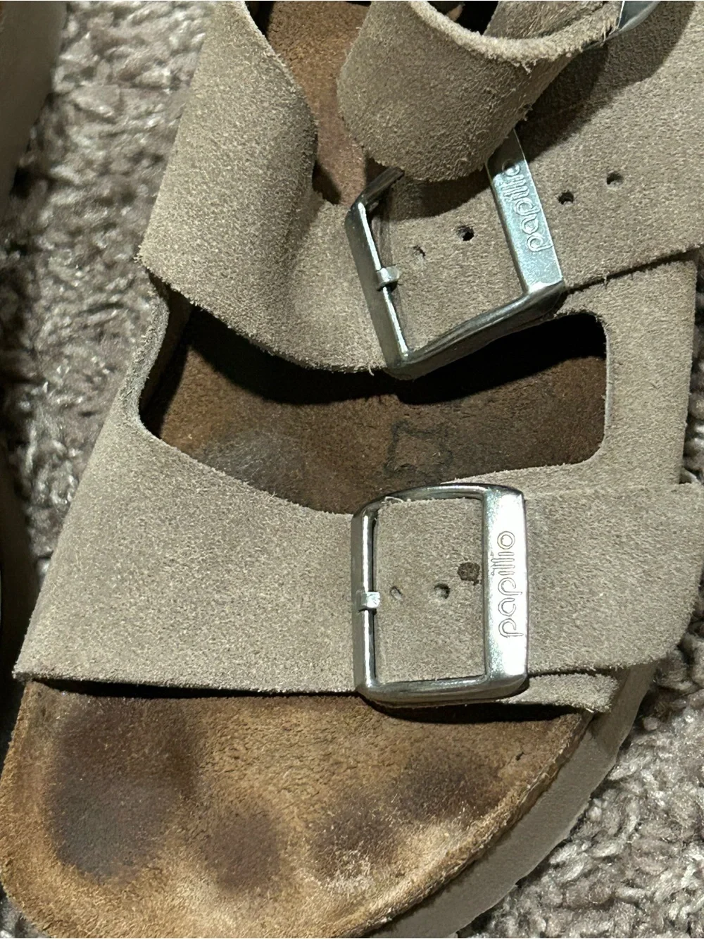 Papillio by Birkenstock Suede Leather Platform Sandals , size 36 / 5.5 US